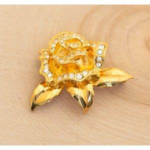 Vintage Art Deco Rose Avon Brooch - B11